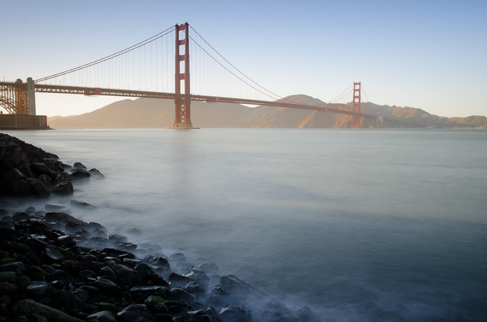 Golden Gate Bridge at sunset