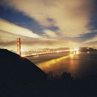 Golden Gate Bridge bei Nacht