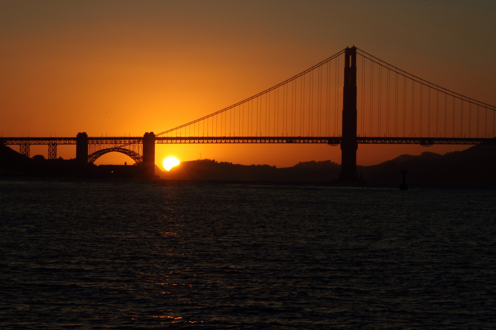 Golden Gate Bridge bei Sonnenuntergang