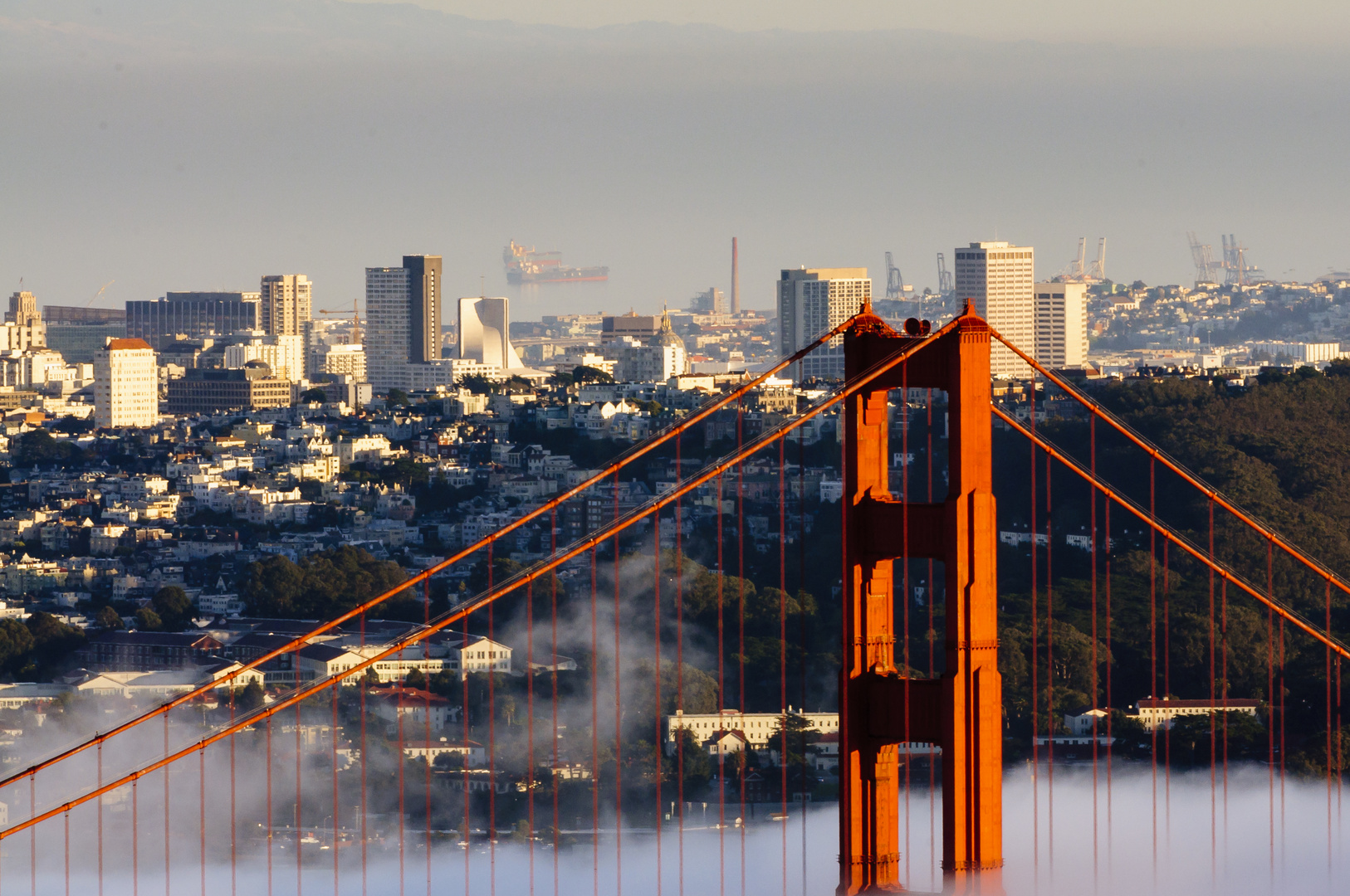 Golden Gate Bridge  _ Blick auf SF