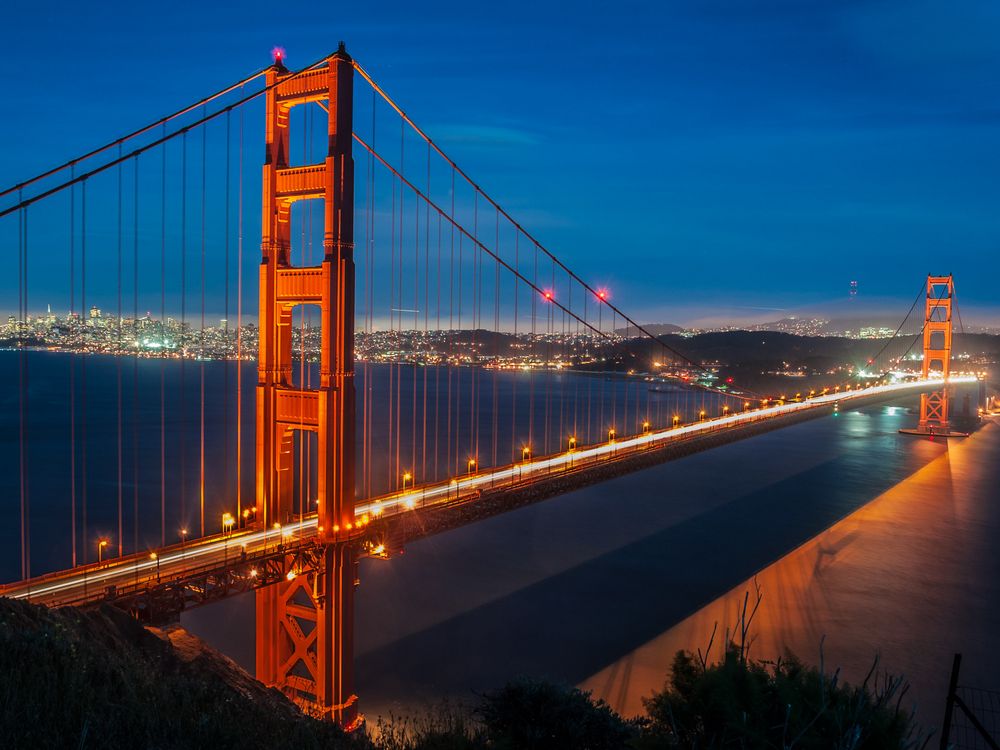 Golden Gate Bridge Blue Hour von karjul 