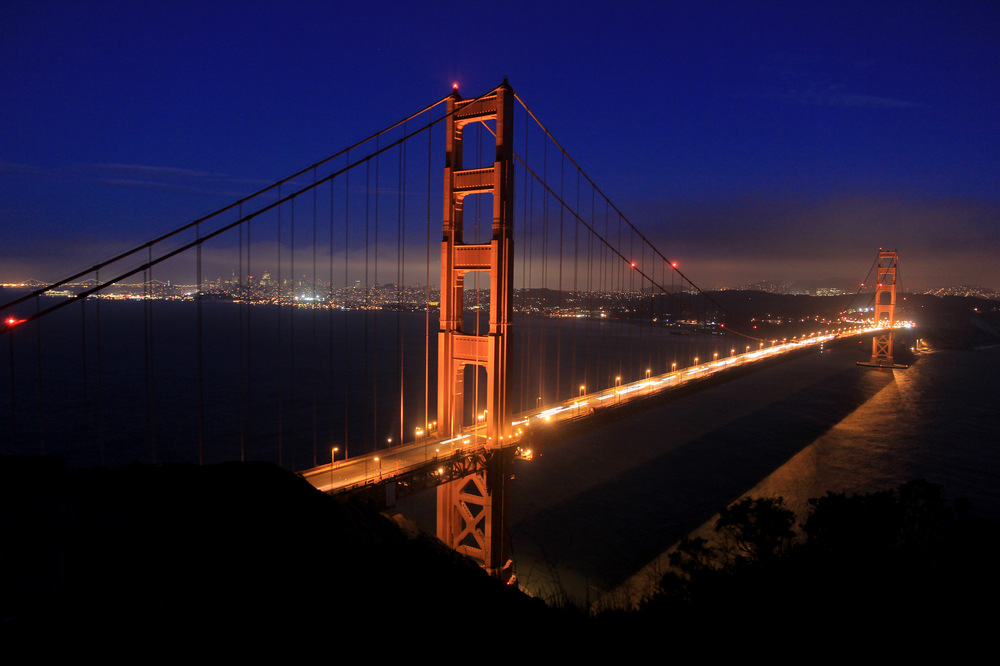 Golden Gate Bridge by Night