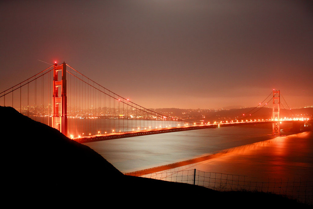 Golden Gate Bridge by Night