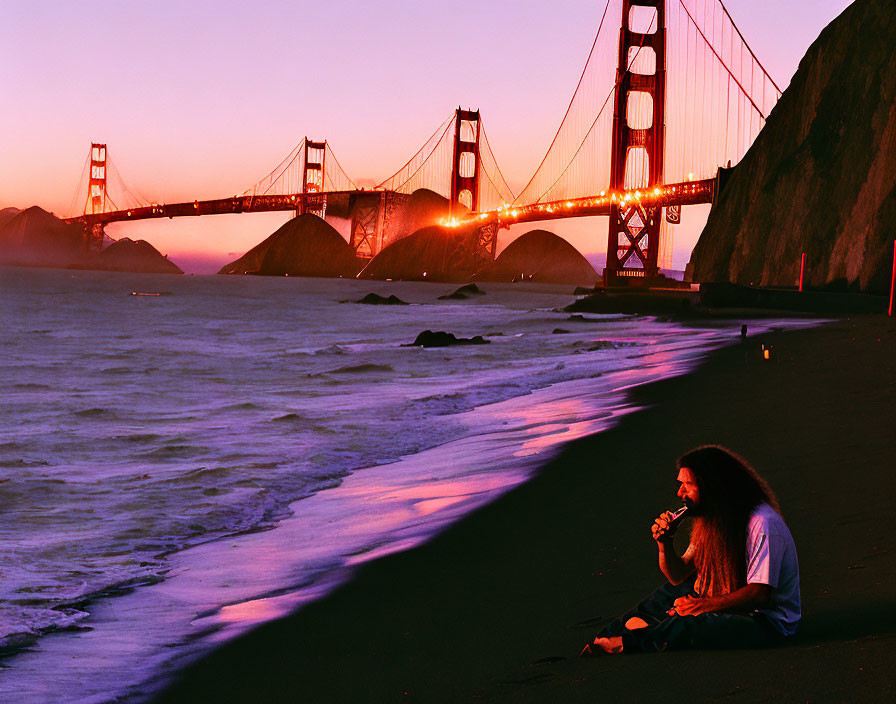 Golden Gate Bridge Hippie