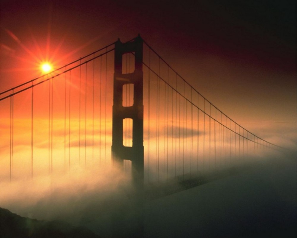 Golden Gate Bridge im Nebel