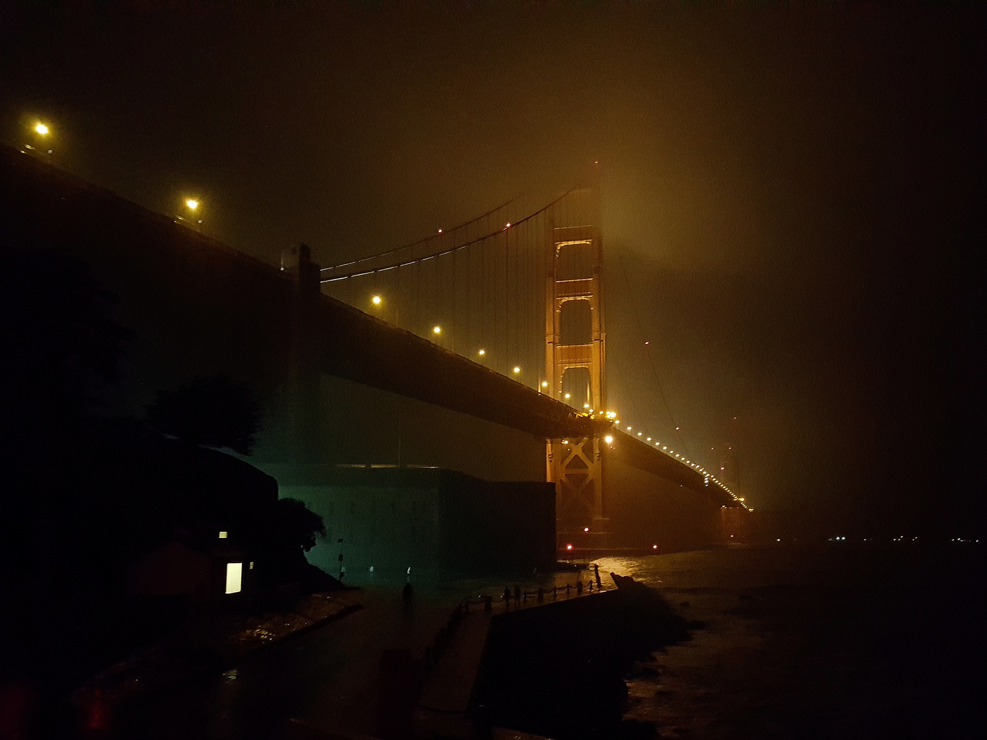 Golden Gate Bridge im Regen