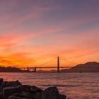 Golden Gate Bridge im Sonnenuntergang 