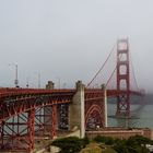 Golden Gate Bridge im Wolken verhüllt