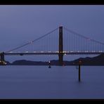 Golden Gate Bridge in der Abenddämmerung