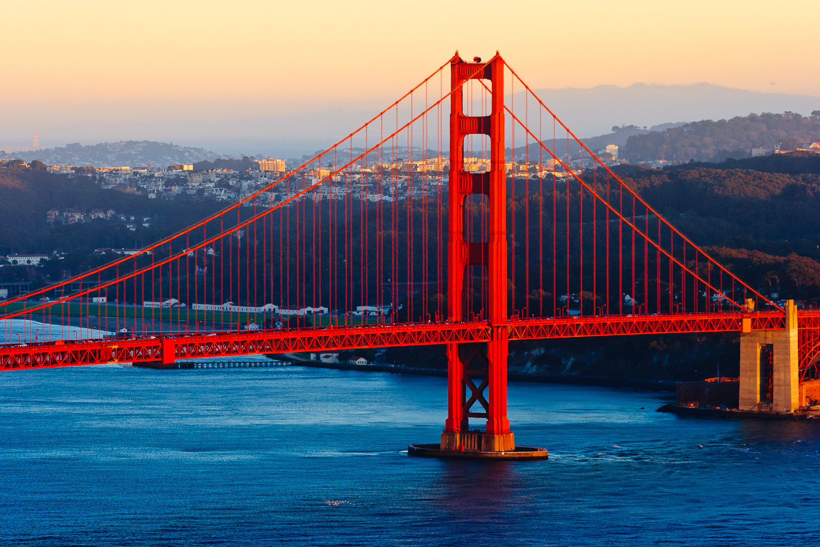 Golden Gate Bridge in der Abendsonne