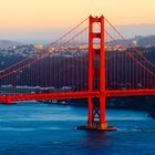 Golden Gate Bridge in der Abendsonne