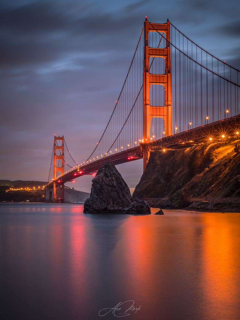 Golden Gate Bridge in Twilight