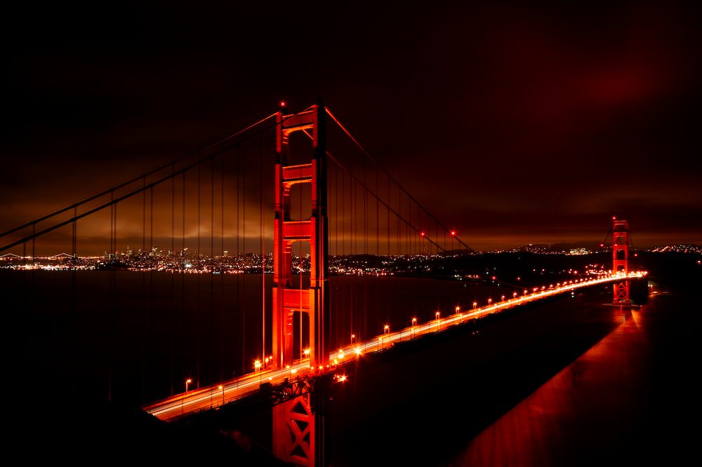 Golden Gate Bridge @ night