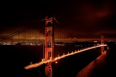 Golden Gate Bridge @ night