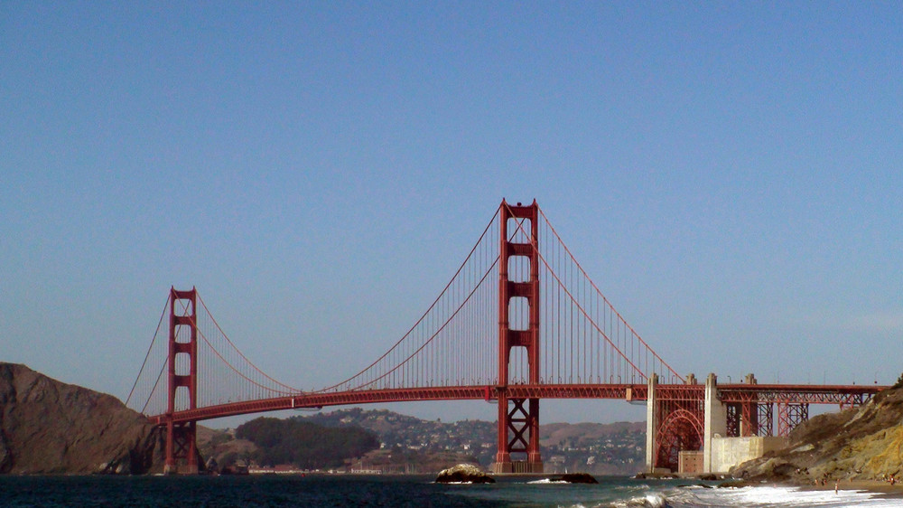 Golden Gate Bridge ohne Nebel - Hui!!!