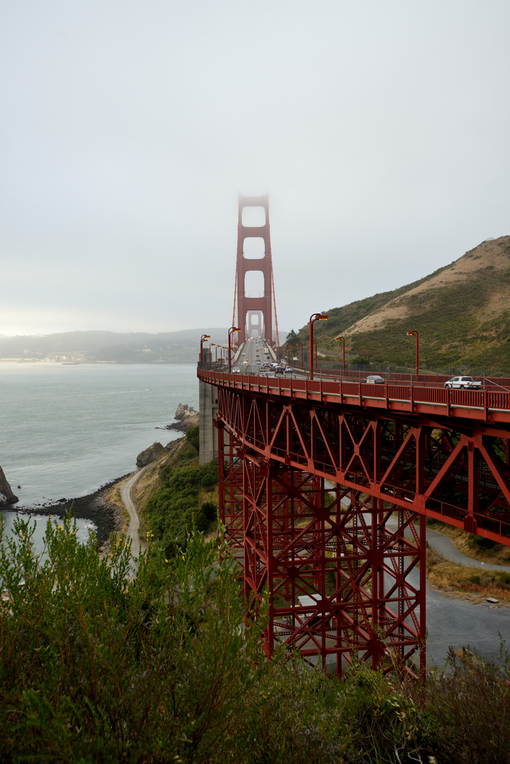 Golden Gate Bridge Richtung City