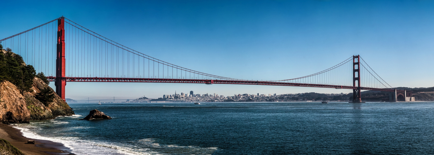 Golden Gate Bridge ÜBER San Francisco