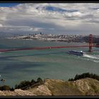 Golden Gate Bridge und skyline von SF