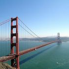 Golden Gate Bridge vor San Francisco Skyline