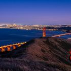 Golden Gate Bridge zur Blauen Stunde