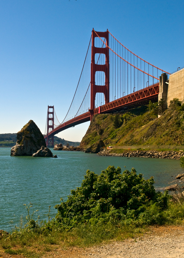 Golden Gate gesehen von Marin County