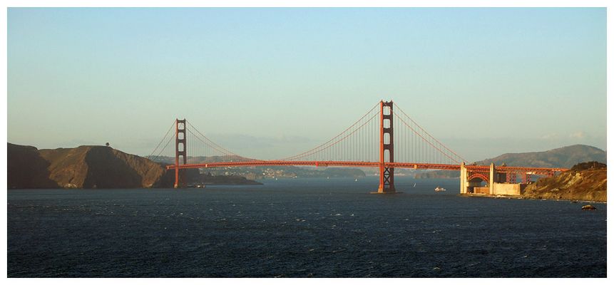 Golden Gate im Abendlicht