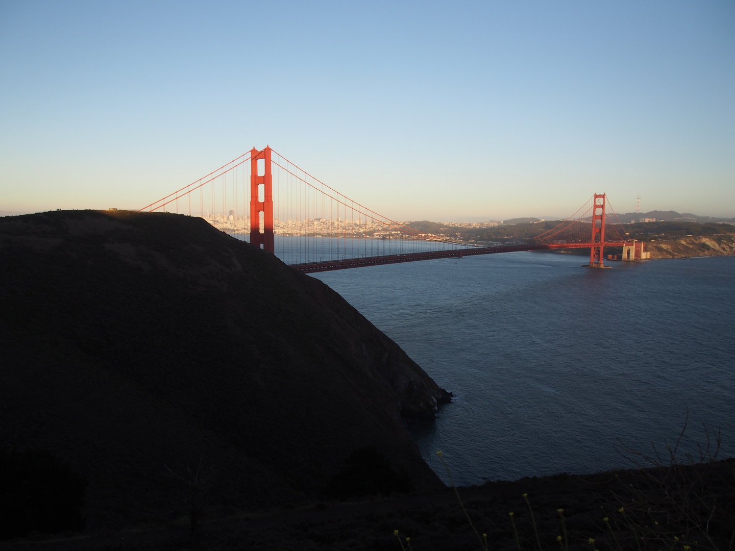 Golden Gate im Spätlicht