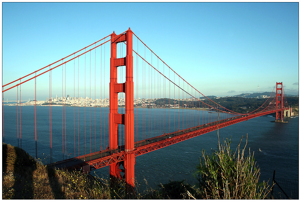 Golden Gate in der Abendsonne, musste sein...