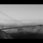 golden gate in fog