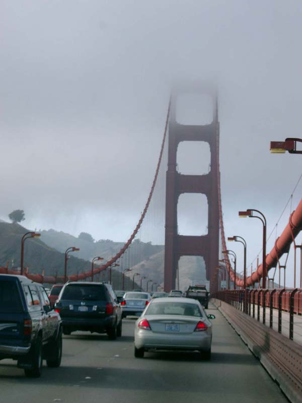 Golden Gate in the fog No. 1