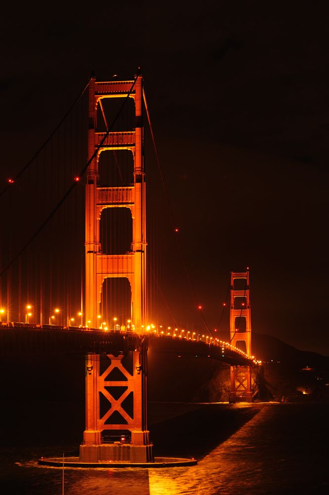 Golden Gate @ night