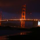 Golden Gate Nightime shot