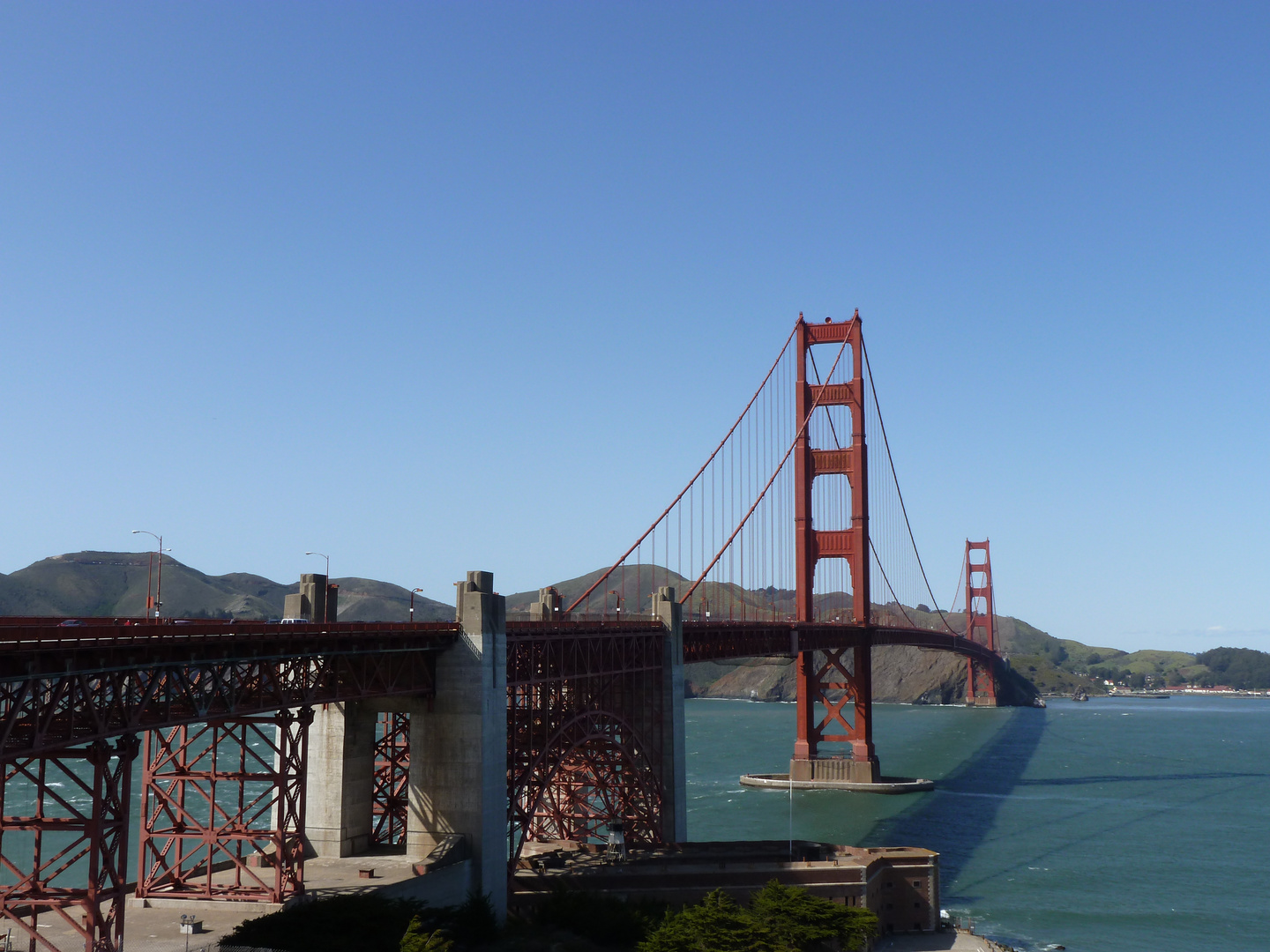 Golden Gate on a sunny day