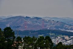 GOLDEN GATE vom Twin Peak aus gesehen...