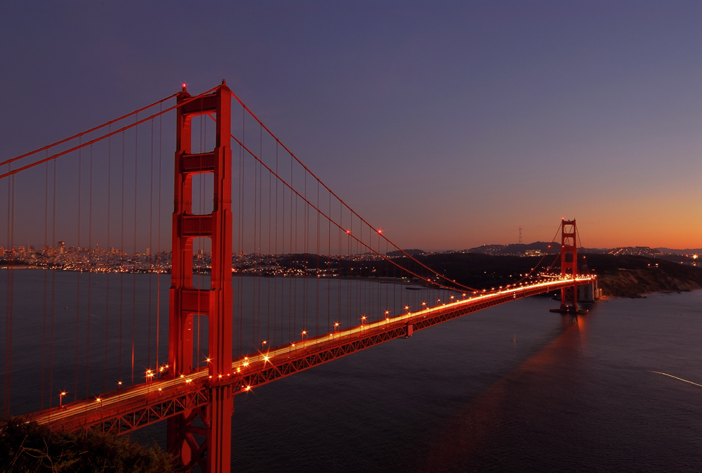 Golden Gate von ihrer schönsten Seite