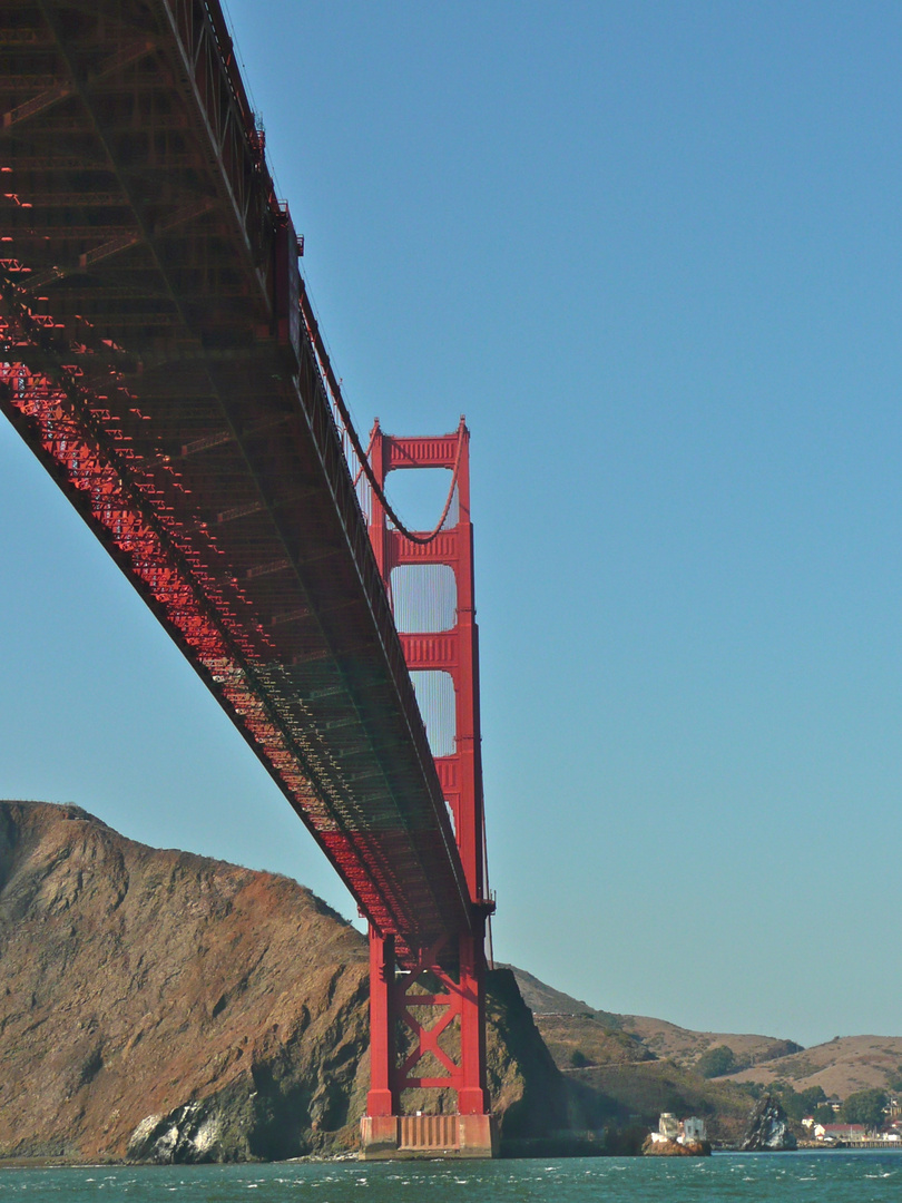 Golden Gate von unten