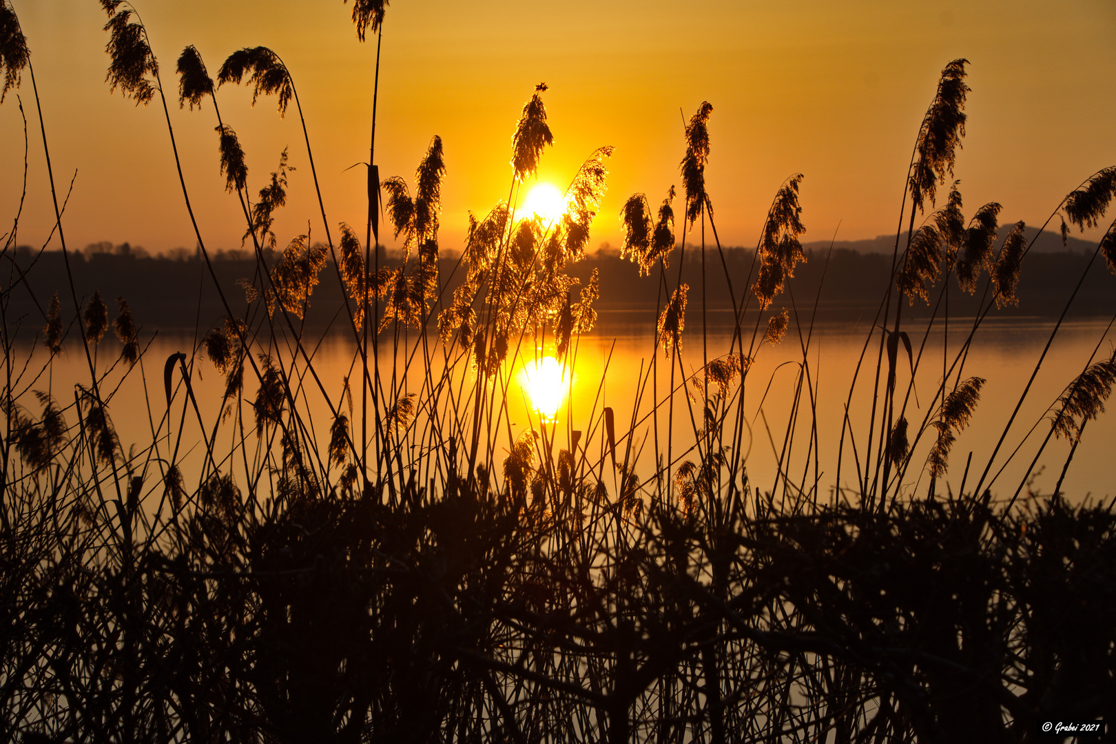 Golden, glänzt der Waginger See fot