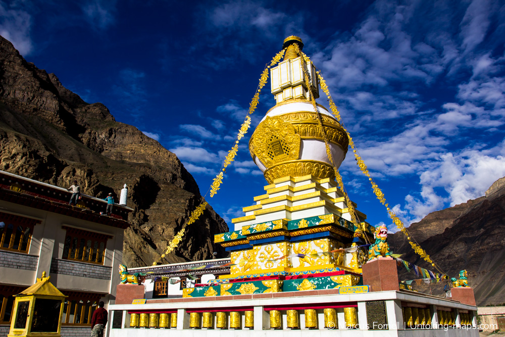 Golden Gompa of Tabo Monastery in Spiti, Himachal Pradesh