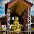 Golden gondola in its hangar