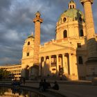Golden hour at Karlskirche, Vienna