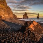 Golden Hour at Reynisdrangar Beach