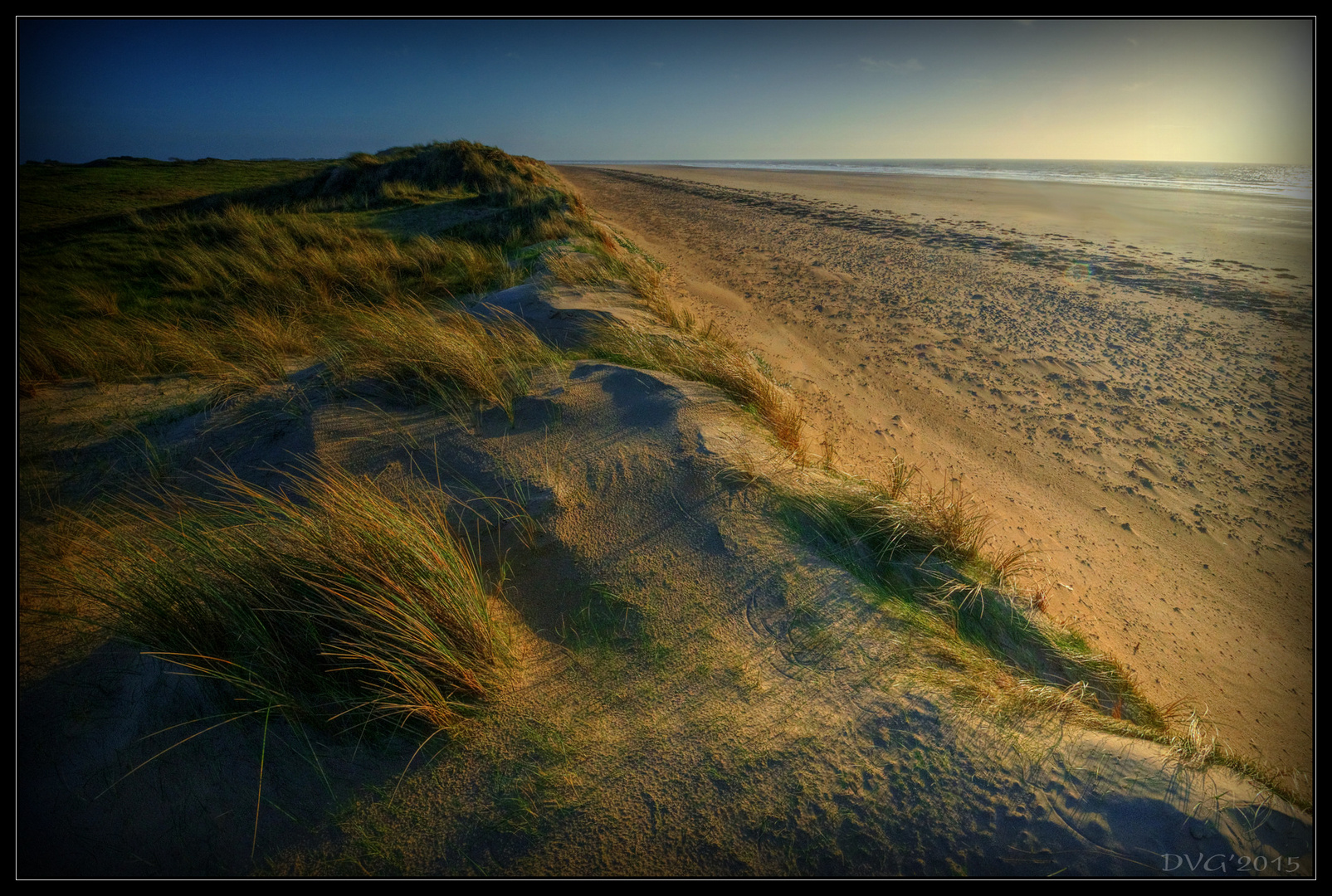 Golden hour on the beach