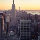 Golden hour on top of the Rockefeller Center