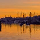 'Golden Hour' über Aarhus Hafen, Dänemark