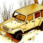 golden jeep