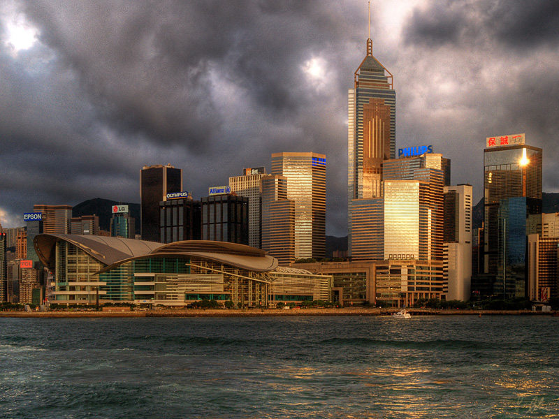 Golden Light on Hongkong Island