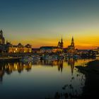 Golden night in Dresden