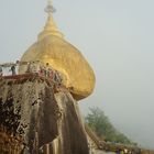 Golden Rock in the Mist