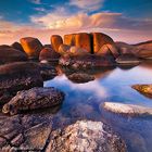 "Golden Rock Reflection"