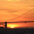 Golden sky at Golden Gate